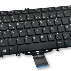 Dell Latitude 5280 5290 7280 7390 keyboard Danish