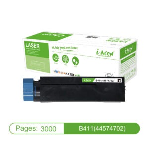 Tooner i-Aicon OKI B411 3000lk, must, analoog