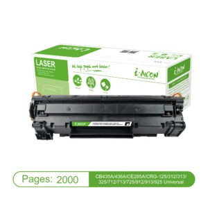Tooner i-Aicon HP CB435A/436A/CE285A/278A/ Canon CRG-125 must, analoog