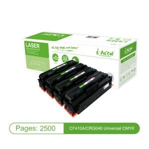 Toner i-Aicon HP 410A/CF412A, Canon CRG 046 yellow, compatible